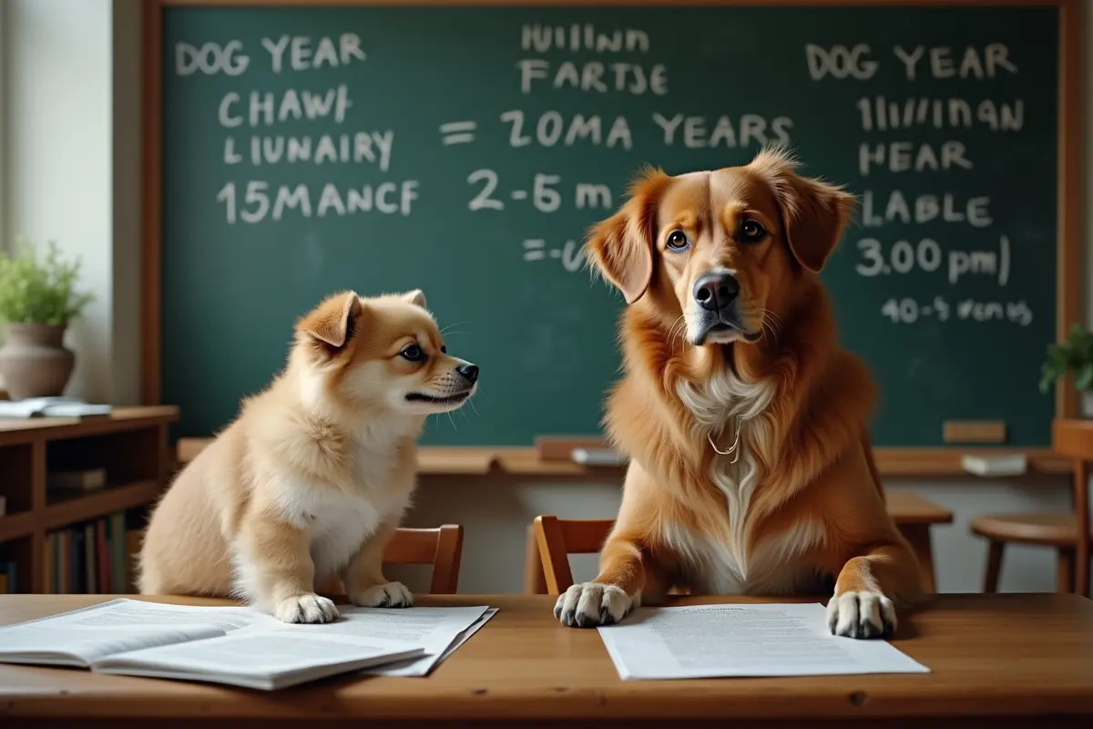 dog years to human years calculation including factors like breed and size