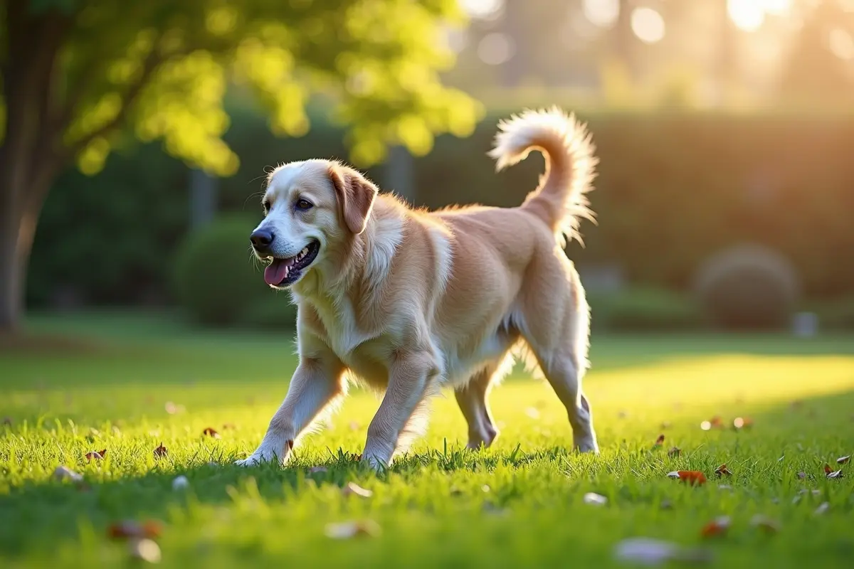 senior dog staying active with gentle exercises to ease joint discomfort