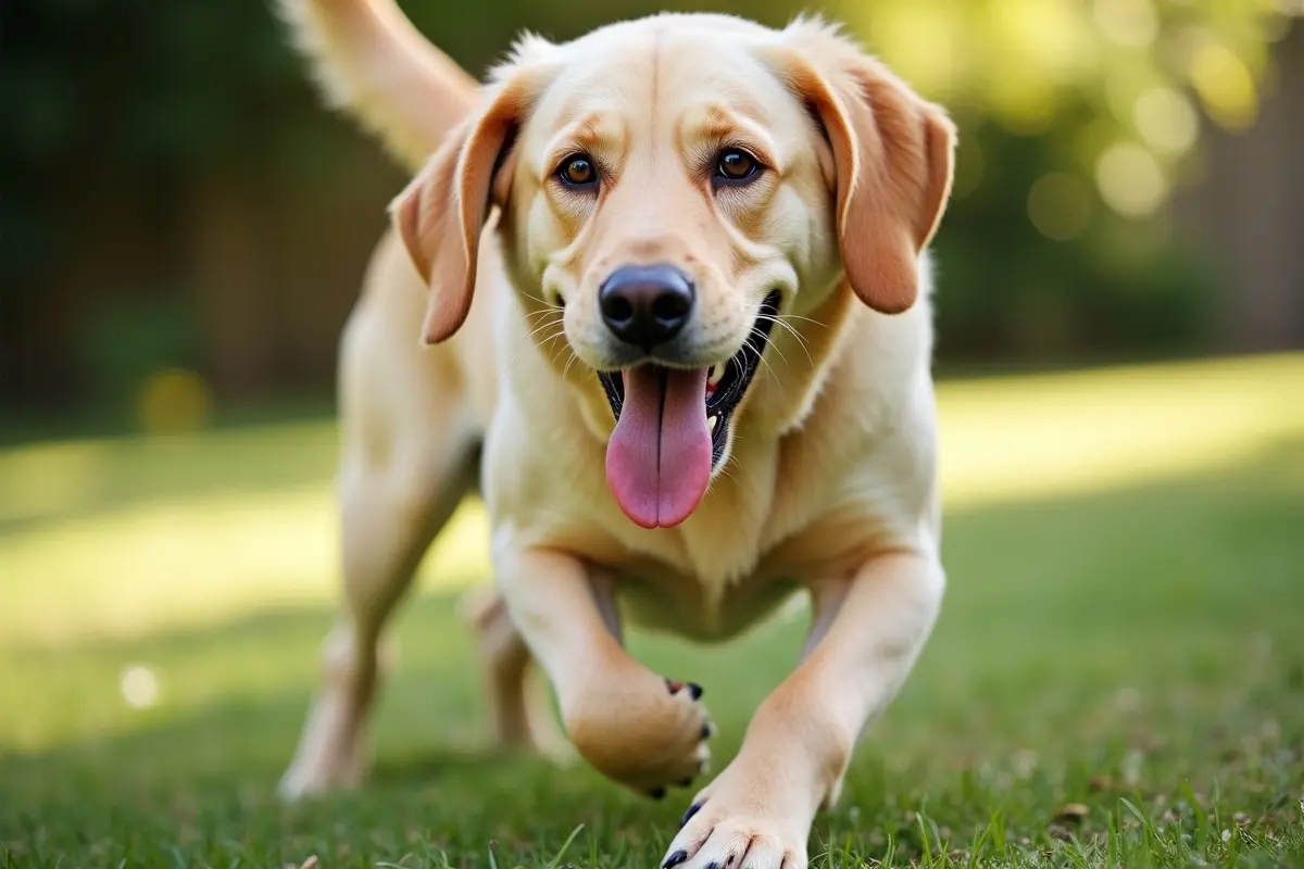 Dog looking healthy and acting fine despite having a mild bout of diarrhea.